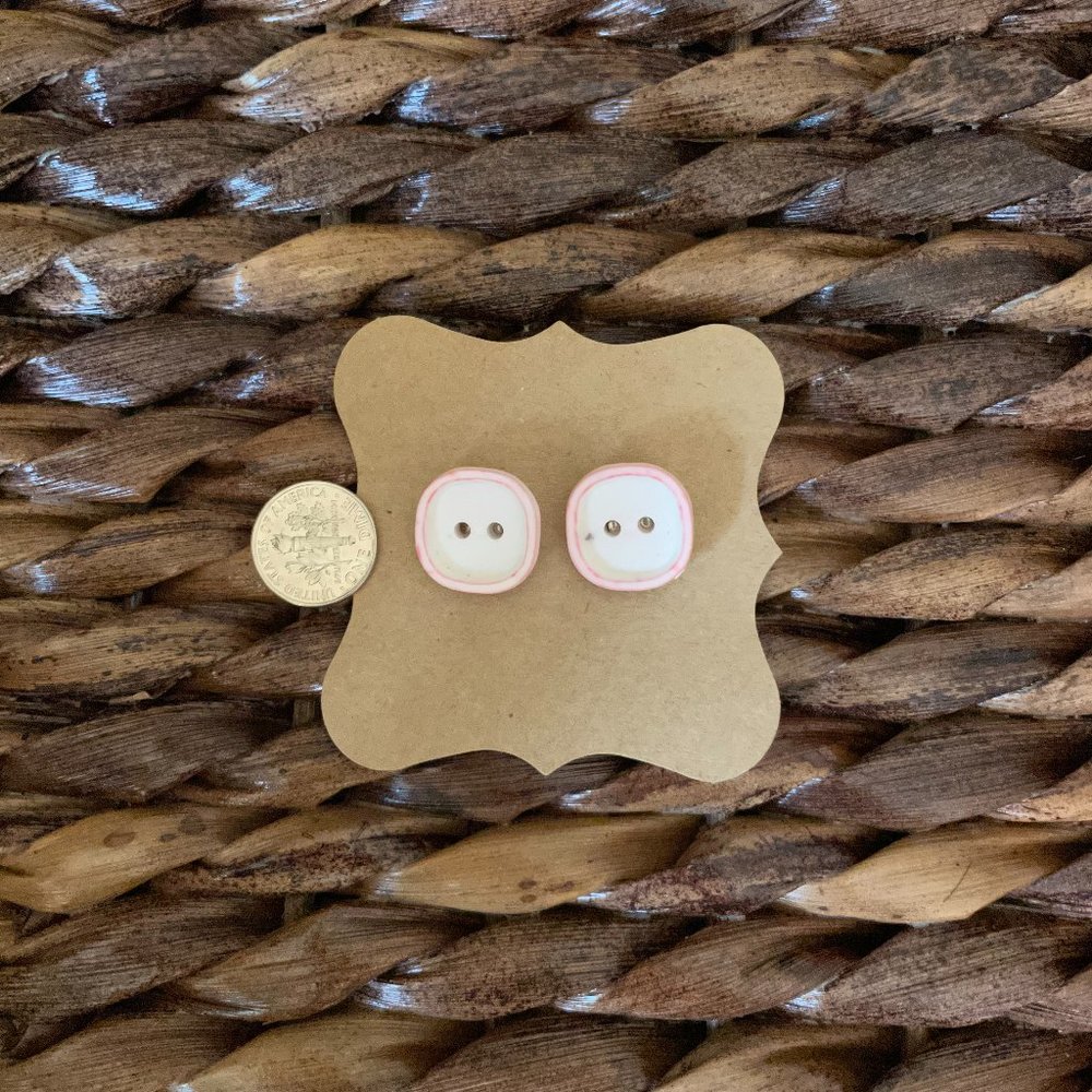 Button Earrings